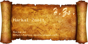 Harkai Zsolt névjegykártya